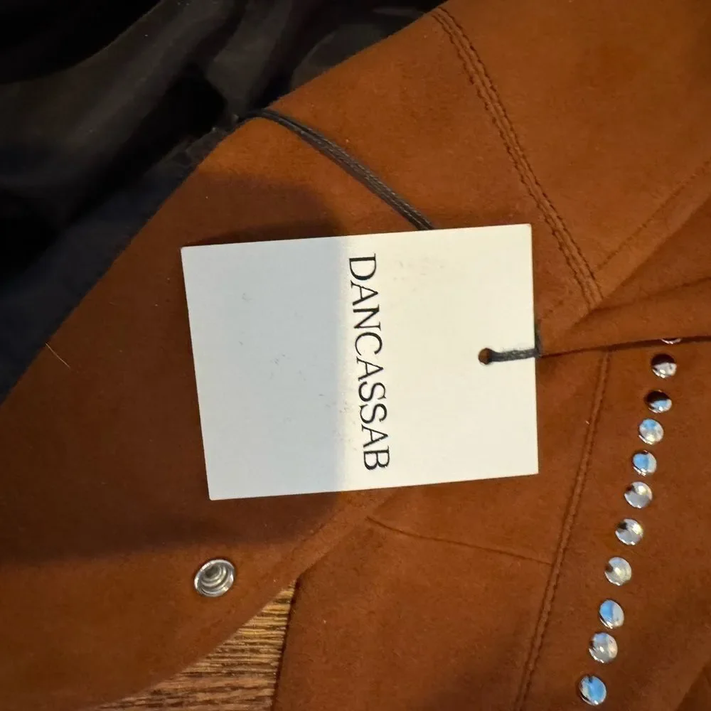 NWT Free People Dancassab Ennio Bomber Leather Suede Jacket Coat
Bead Stud Brown - Picture 6 of 9